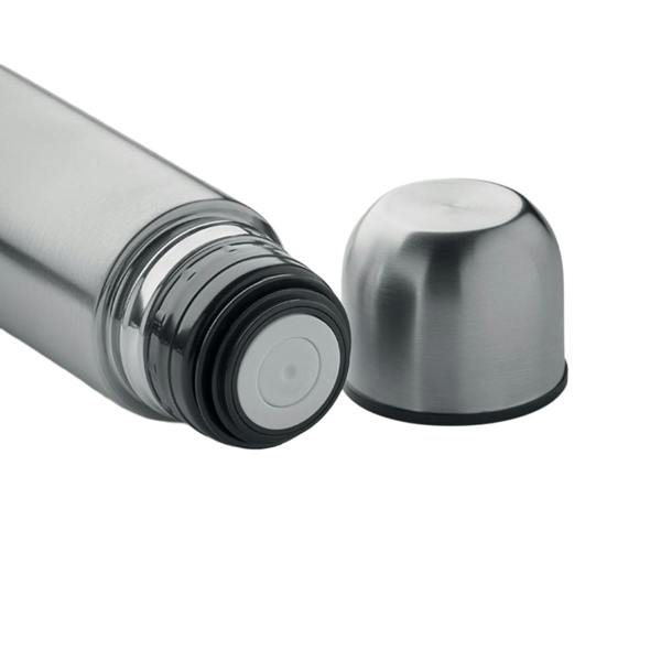 MidOcean Mahua Double-Walled 500ml Bottle - Matt Silver Grey - 