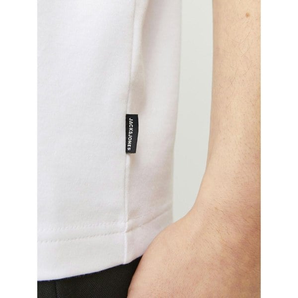 Jack & Jones Chad Branding Cotton Men's T-Shirt - White