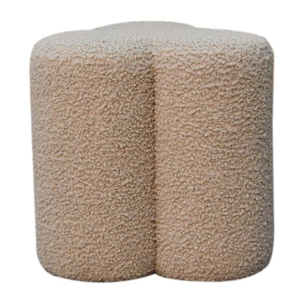 Artisan Furniture Mud Boucle Clover Footstool