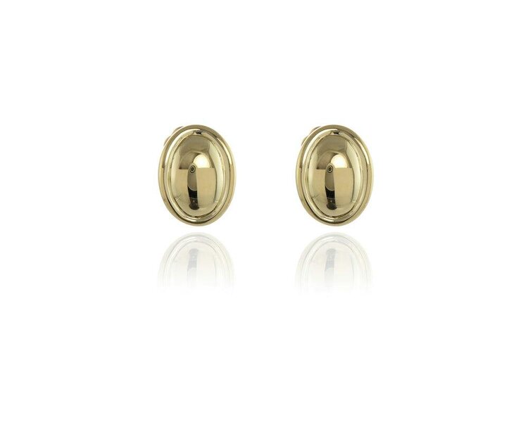 Cachet London Vega Polished Gold Clip On Earrings