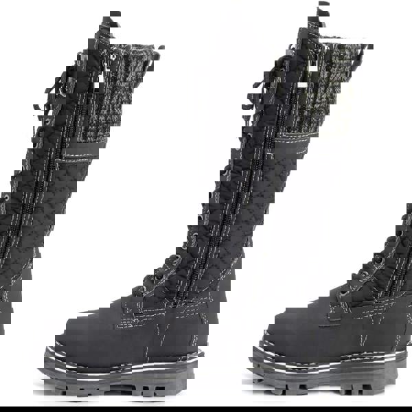 VIVA Womens Faux Fur Thermal Waterproof Outdoor Snow Winter Calf Boots