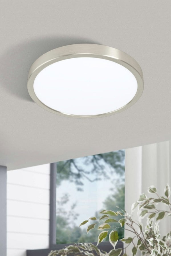 EGLO Fueva 5 LED Circular Matte Nickel Surface-Mounted Light