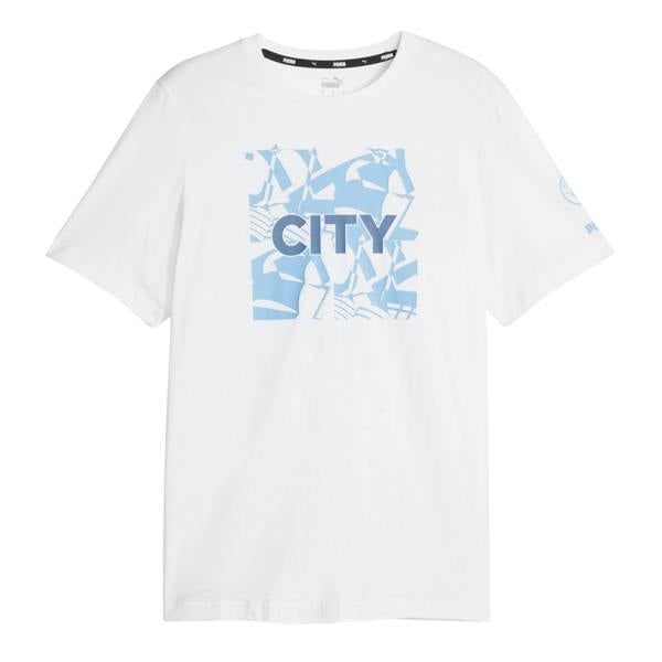 Puma Unisex Adult Ftbl core Manchester City FC T-Shirt - White - 