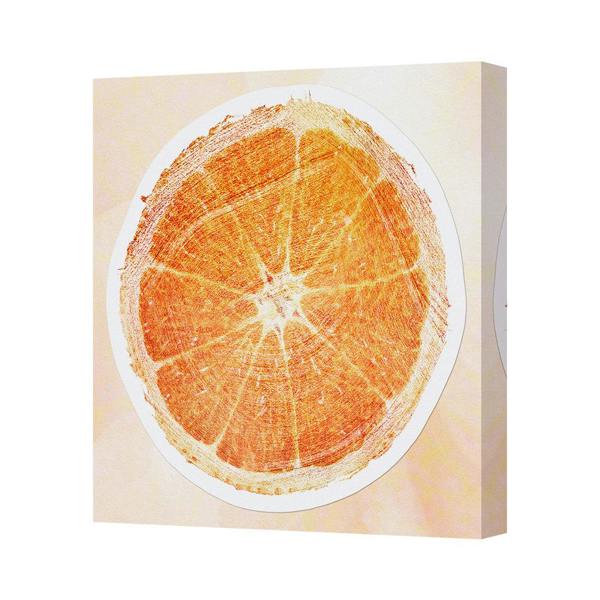 Benjamin Tate Design Orange Slice Wall Art Canvas Print On Deep Wooden Frame