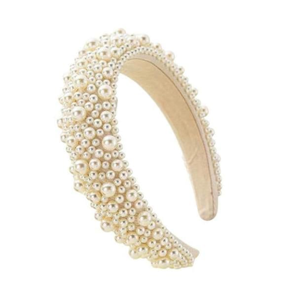 Gold Trip Pearl Padded Headband