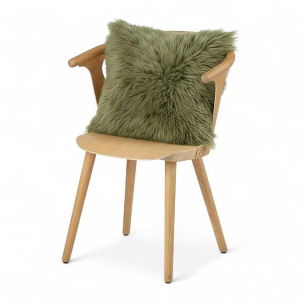 Infinity Leather Luxury Genuine Sheepskin  40x40cm Real Wool Single Sided Cushion