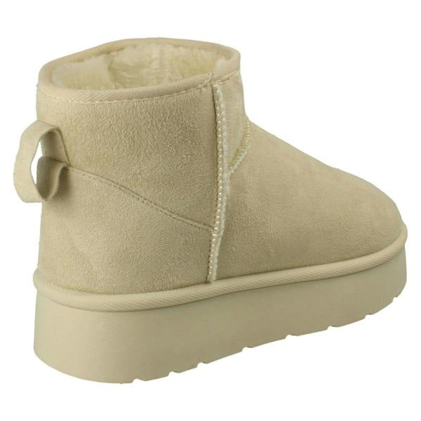 Spot On Ladies Spot On Wide Fit Ankle Boot Slippers F4472