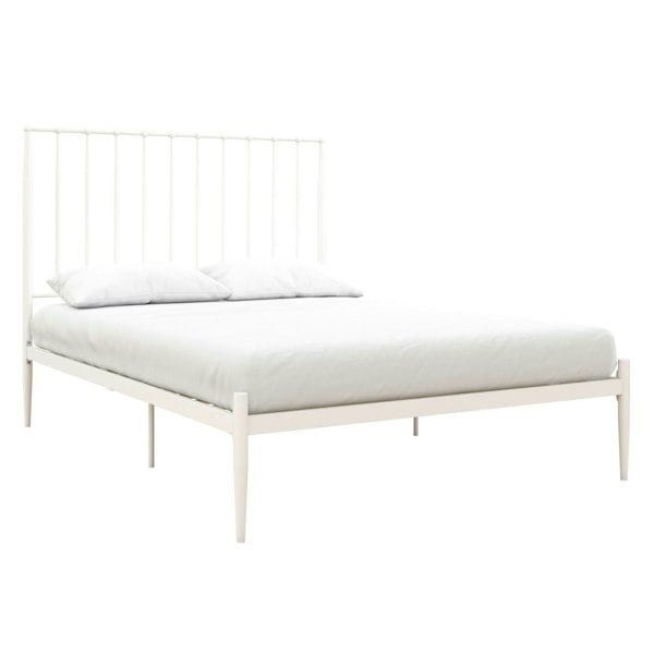 Dorel Home Giulia Modern Metal Bed White - Double