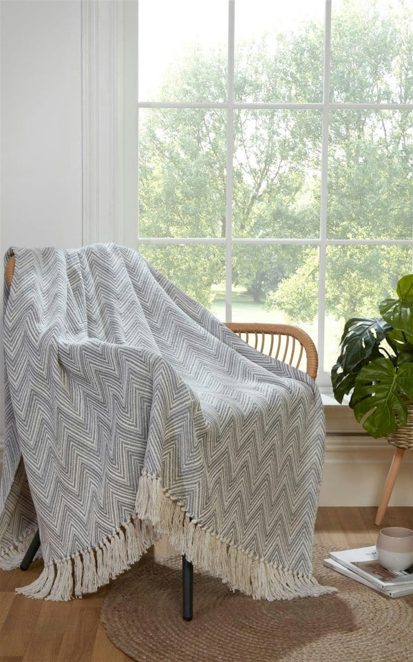 Portfolio Living Chester Herringbone Throw