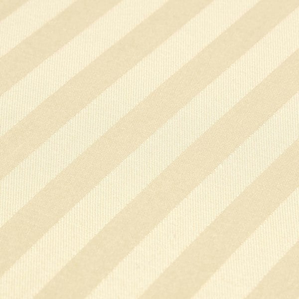 HOMESCAPES Silky 330 TC Egyptian Cotton Satin Stripe Flat Sheet