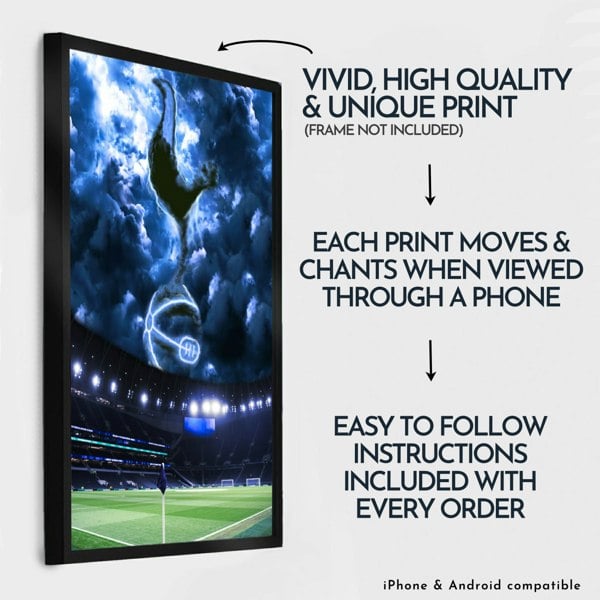 NotNiceThings Tottenham Hotspur Magic Poster - Augmented Reality Art