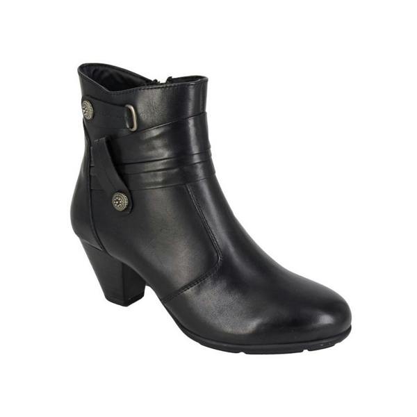 Cipriata Womens/Ladies Claretta Leather Ankle Boots - Black - 
