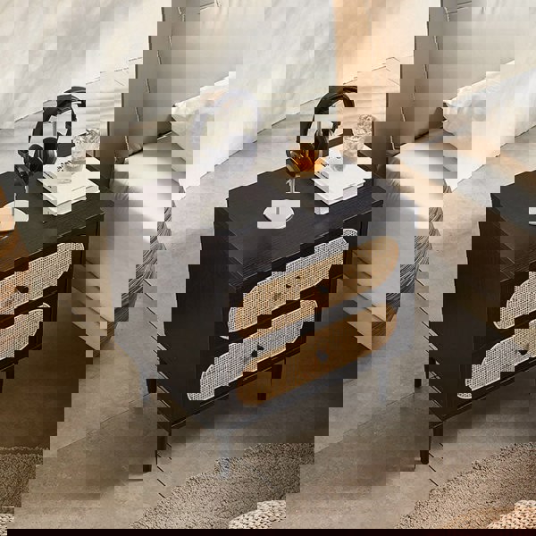 Matthew Bedside Table, Rattan-Weilai Concept-Weilai Concept