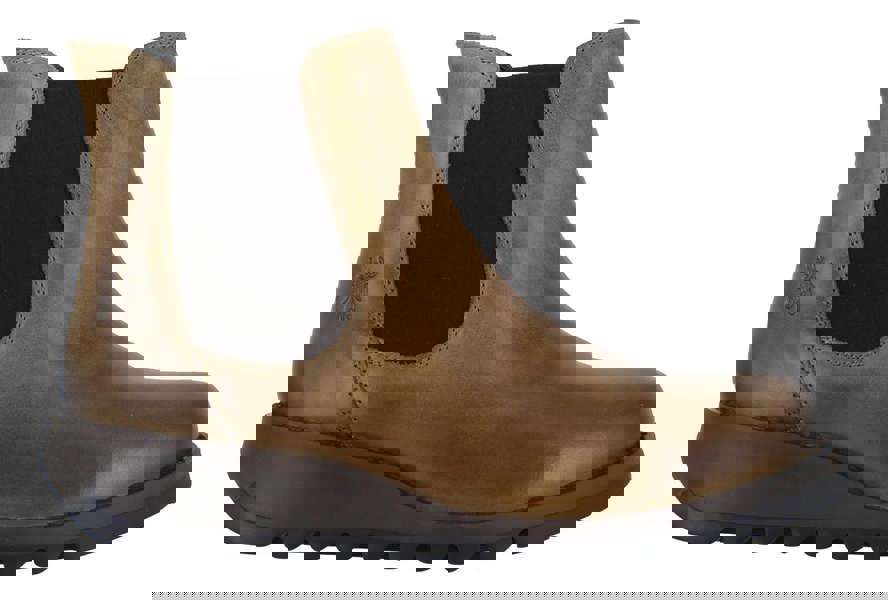 Fly London Salv Womens Wedged Heeled Chelsea Leather Ankle Boots