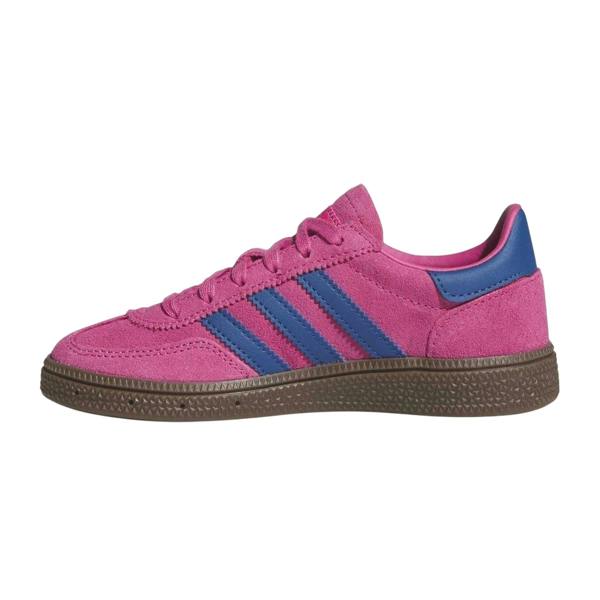 Adidas Childrens/Kids Handball Spezial 3 Stripes Suede Shoes - Shock Pink/Blue - 