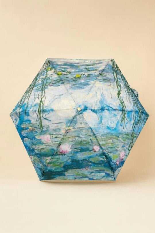 SVNX Monet Water Lillies Umbrella with Travel Case