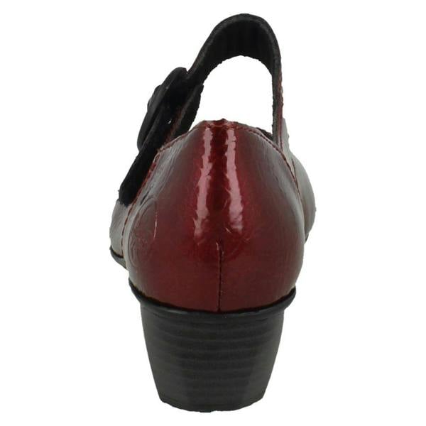 Rieker Ladies Rieker Buckle Detailed Hook and Loop Smart Heels 41756