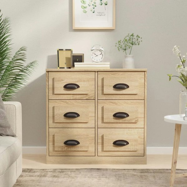 Berkfield Sideboard Sonoma Oak 70x35.5x67.5 cm Engineered Wood