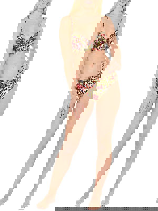 Tropical Leopard High Leg Bikini Briefs Full Set