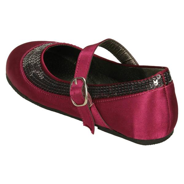 Spot On Girls Spot On Flat Ballerina Sequin Detail