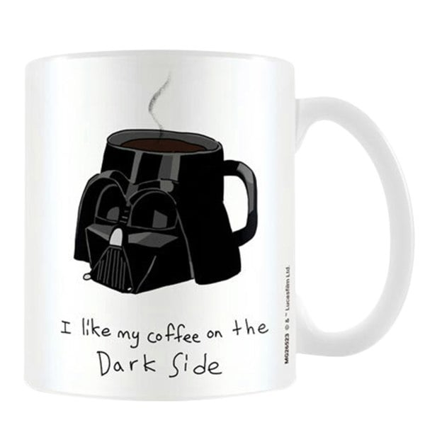 Star Wars Dark Side Meme Darth Vader Mug - White/Black