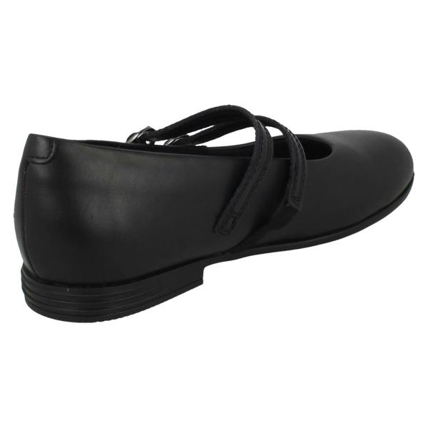 Clarks Girls Clarks Double Strap Mary Jane School Shoes Finja Bar