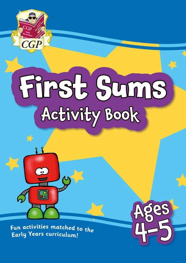 CGP Reception Activity Book Bundle –  Age 4-5 (First Sums, Maths, English, Phonics, Writing, Reading)