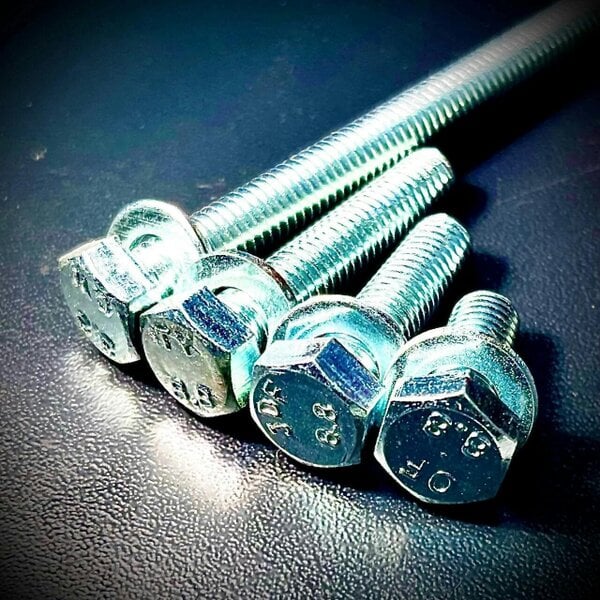 Fixaball M24 Hex Set Screw Bolt Washer High Tensile BZP