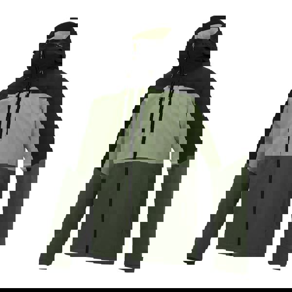 Regatta Mens Maland II Waterproof Jacket - Sage/Black/Dark Khaki - 