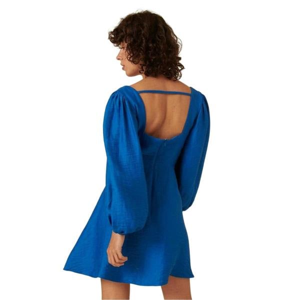 Nobody´s Child Womens/Ladies Balloon Sleeves Mini Dress - Blue - 
