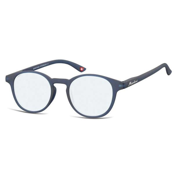 Montana Reading Glasses BLF52 A 0.00 Blue Men Women Blue Light Blocking