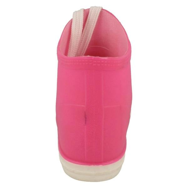 Spot On Ladies Spot On Lace Up Sneaker Style Ankle Wellington Boots
