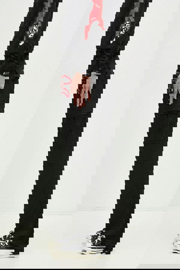 Icecream Running Dog Cargo Pant Black Red - Supplied FashionIcecream