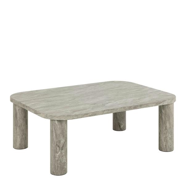 Wyld Haus Frankfurt Rectangular Grey Marble Look Coffee Table