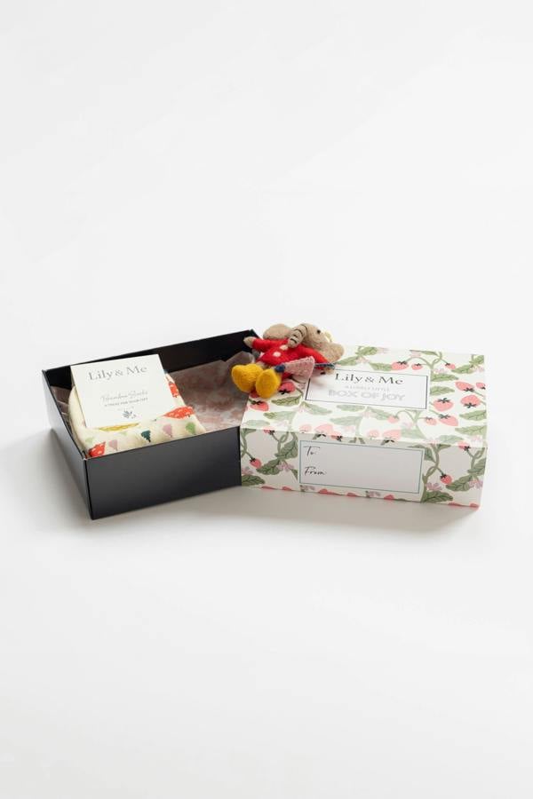 Lily & Me Elodie Elephant Trainer Socks And Decoration Giftbox