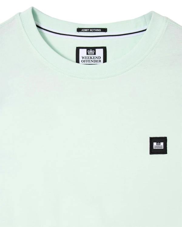 Weekend Offender Brooklands Plain T-Shirt - Amazonite