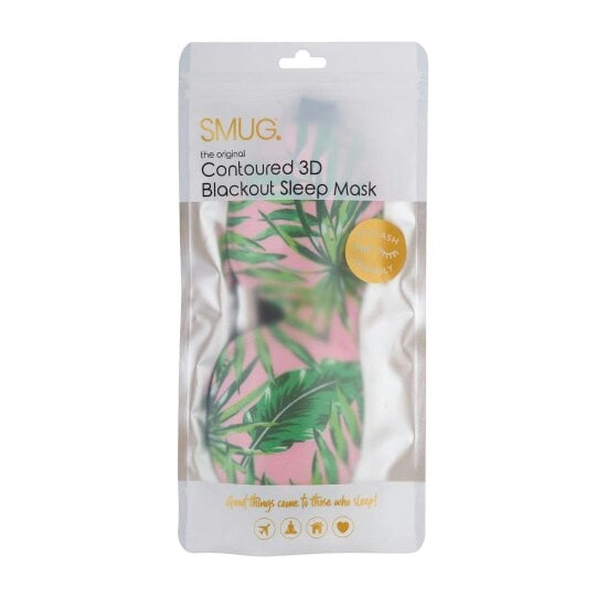 SMUG Contoured 3D Blackout Sleep Mask - Palm Print