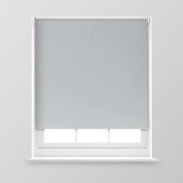 A.Unique Home Trimmable Blackout Roller Blind - 2FT - GREY - 60cm(W) x 170cm(L)