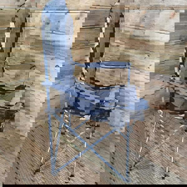 Samuel Alexander Luxury Padded High Back Folding Outdoor / Camping / Fishing Chair in Grey