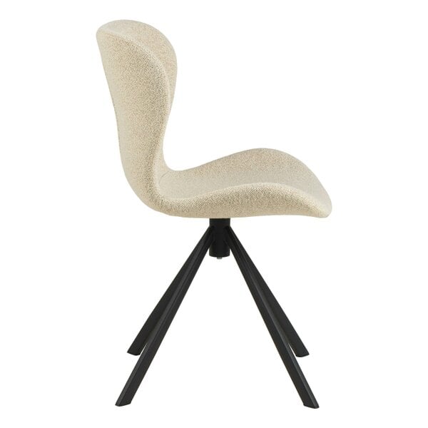 Wyld Haus Set of 2 Acorn Upholstered Cream Swivel Dining Chairs