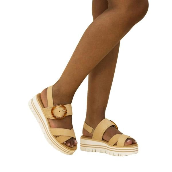 Lunar Womens/Ladies Elise Sandals - Natural - 