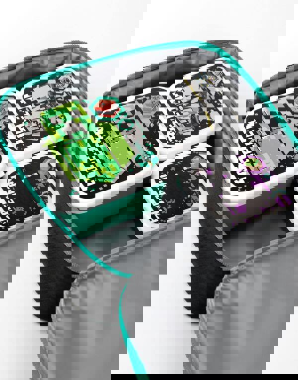 Minecraft Unisex Kids Black Multi-Character Placement Prints Lunch Bag Bottle and 3 Snack Pot