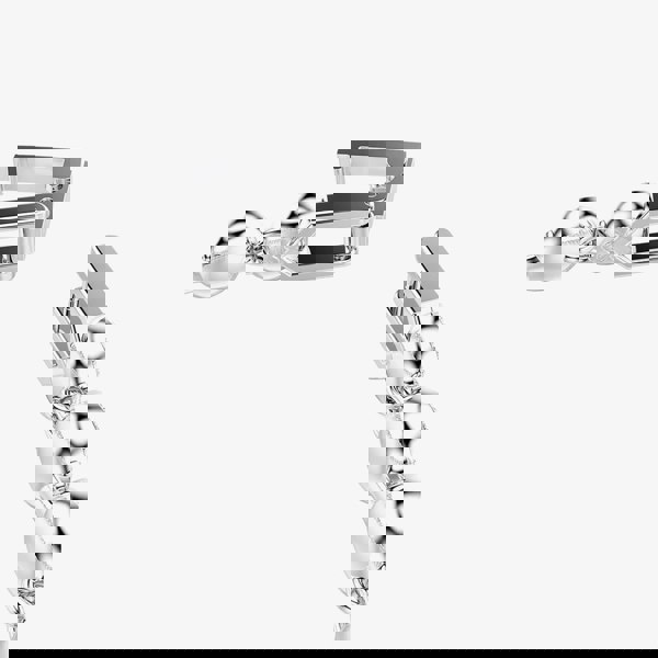 Swarovski Una Angelic Rhodium Plated Blue Crystal Tennis Bracelet 5733401