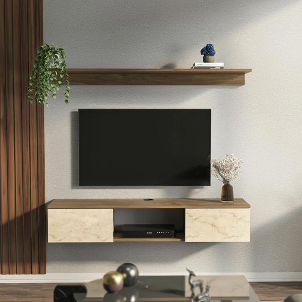 Decorotika Elia Modern Tv Stand TV Cabinet for TV's up to 60"