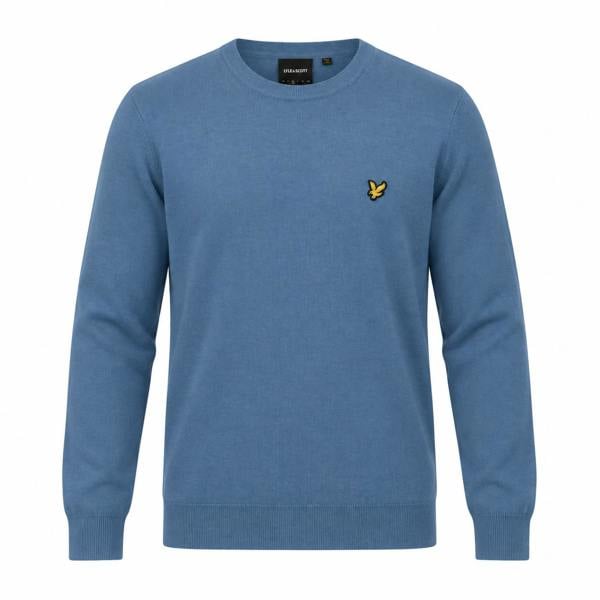 Lyle & Scott Merino Crew Neck Jumper Power Blue
