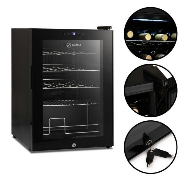 Subcold Viva 20 bottles wine cooler fridge (57 litre) features