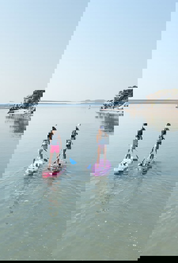 Aquaplanet ROCKIT 10’2" Inflatable Paddle Board/Kayak Package - Pink