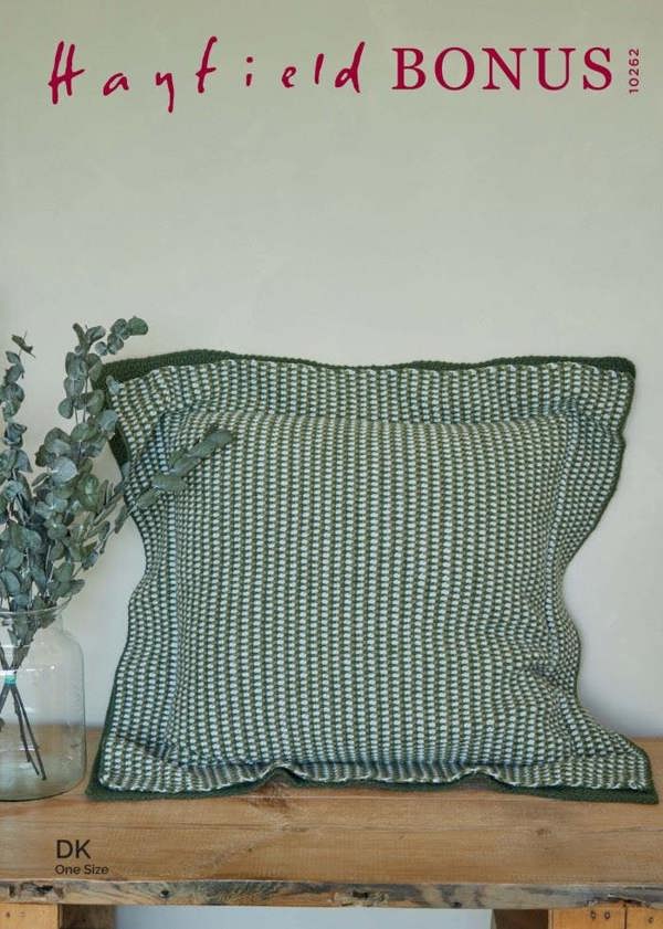 Hayfield Bonus DK Crochet Pattern 10262, Cushions One Size