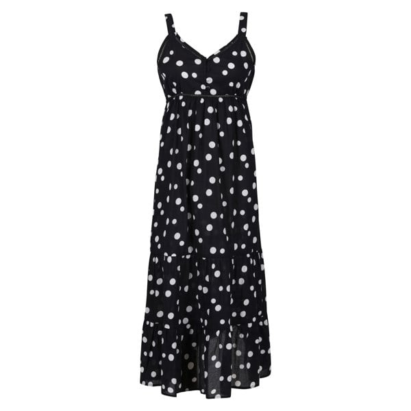 Regatta Womens/Ladies Gazania Polka Dot Lightweight Casual Dress - Black/White