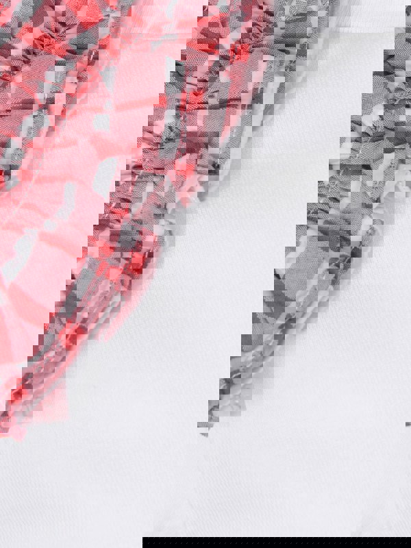 Simonetta Girls Top - & Red RuffCotton Top